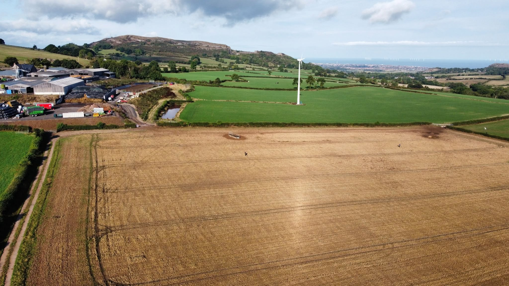Aerial view of a Digging Britannia field dig